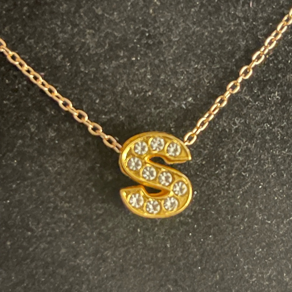 Necklace Charm Initial (“S”) Pendant - Picture 1 of 3